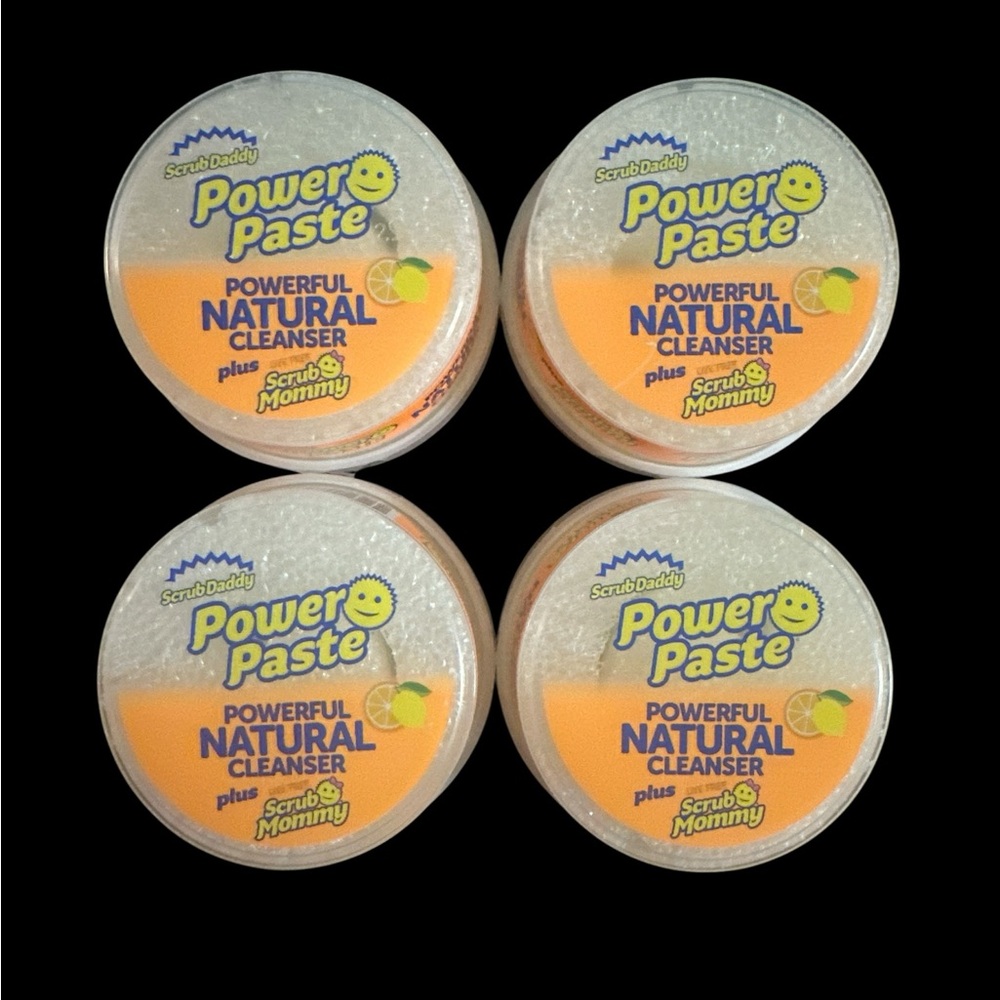 Scrub Daddy Power Paste All Purpose Cleaning Kit  All Natural Cleanser  Lot Of 4